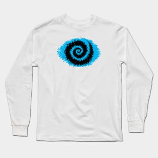 Krackle Swirl - Blue Long Sleeve T-Shirt